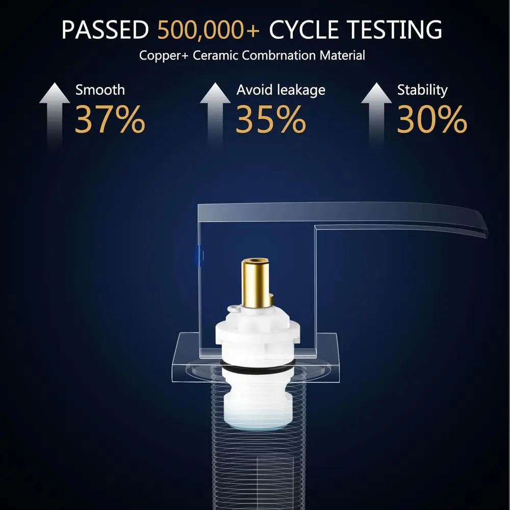 مجموعة صنبور حوض الحمام البرونزي المطلي بالزيت على نطاق واسع مقاس 8 بوصة مع 3 فتحات ومقابض وصرف منبثق وخطوط إمداد المياه #5