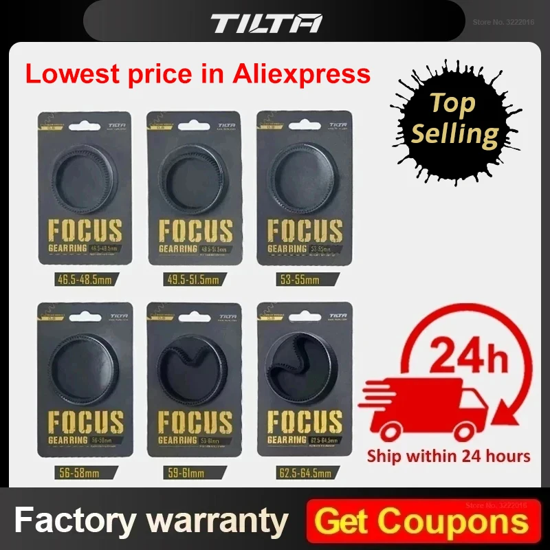 خاتم تروس بؤري غير ملحوم من Tilta طراز Tiltaing حلقة تركيز 360 دوران صامت متابع لملحقات كاميرا SLR DSLR TA FGR PRT