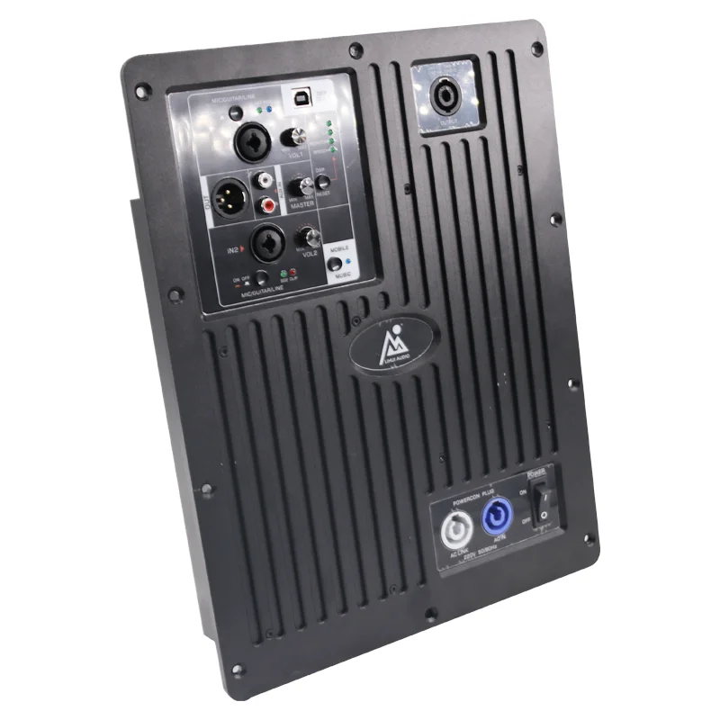Lihui Professional 1000W DSP Plate Amplifiers Active Power Amplifier Module Bluetooth Connectivity AC-Powered Subwoofer Speaker