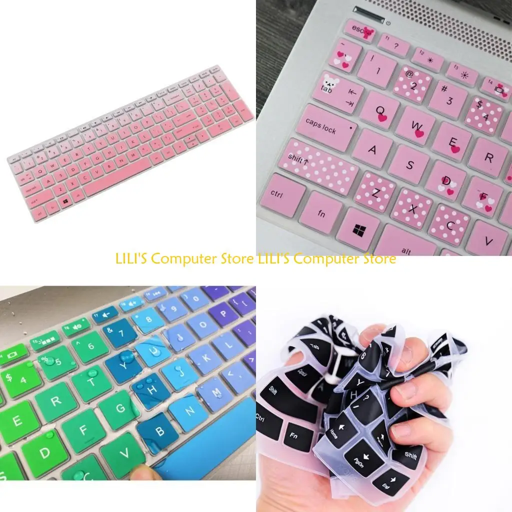 a52b-Красочный-силиконовый-защитный-чехол-для-клавиатуры-для-pavilion-15-cc707tx-Простота-обслуживания-и-длительное
