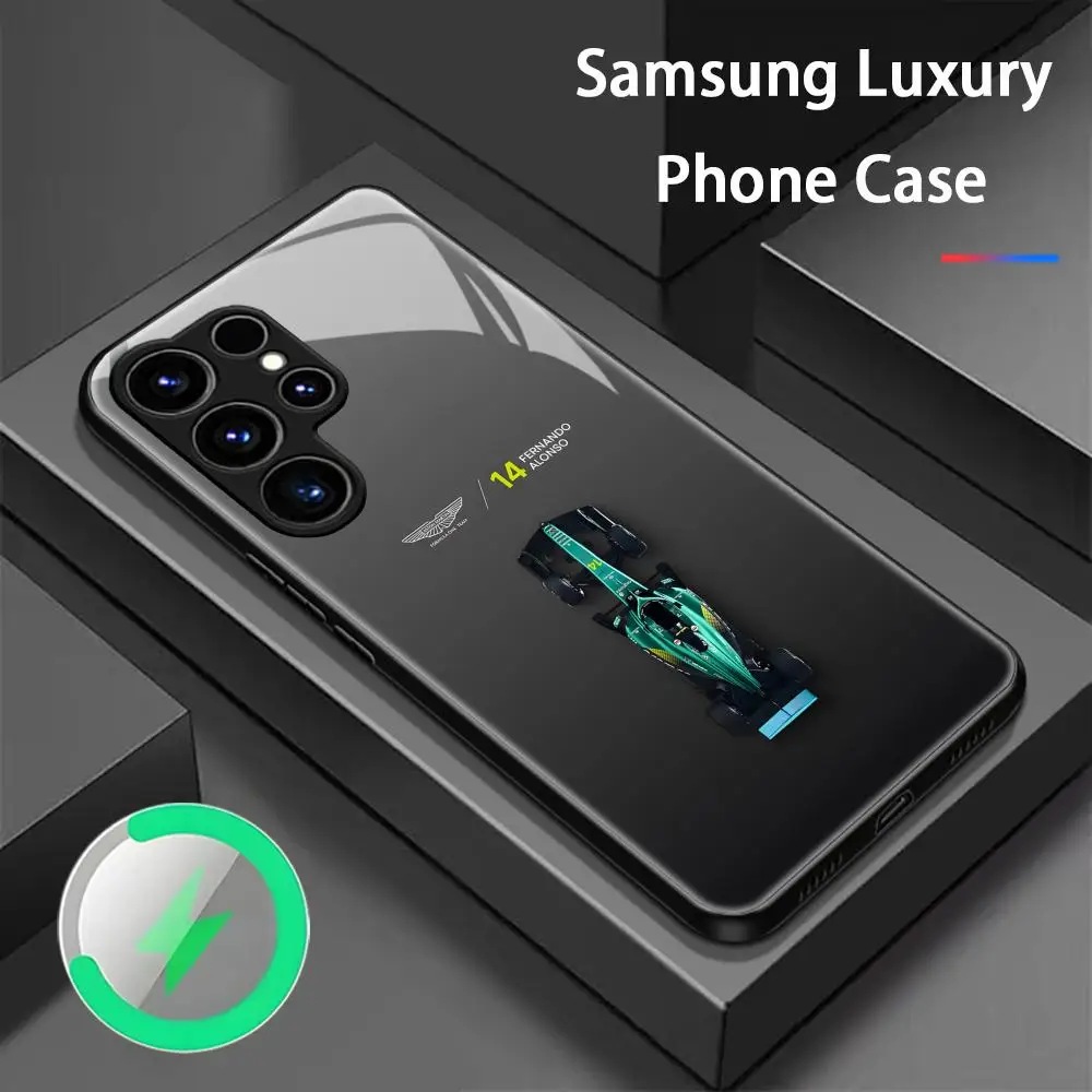 Phone Case For Samsung S26 S25 S24 S23 S22 Formula S21 S20 Plus Ultra Glass A-AstonES Magnetic Case M-MarTinES
