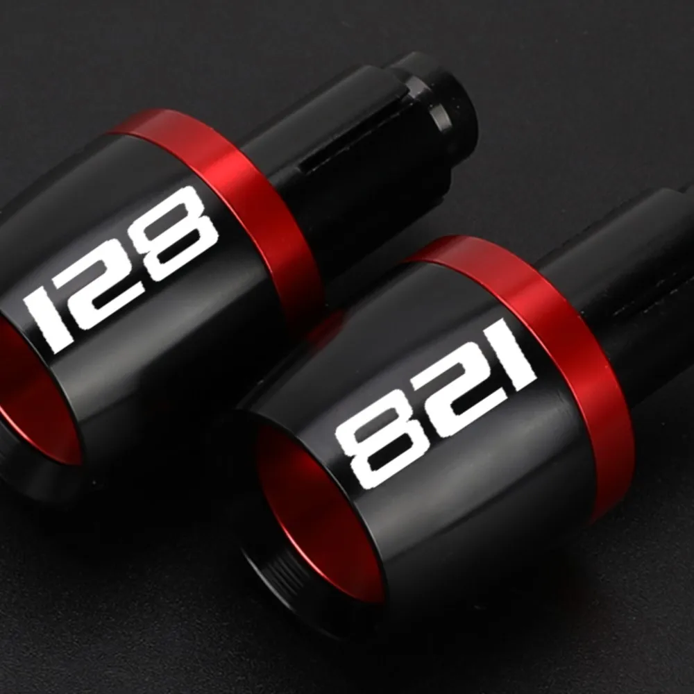 

FOR DUCATI HYPERMOTARD 821 SP MONSTER 821 Dark/Stripe 2013-2024 Motorcycle Handlebar Grips Bar Ends Cap Counterweight Plug Slide