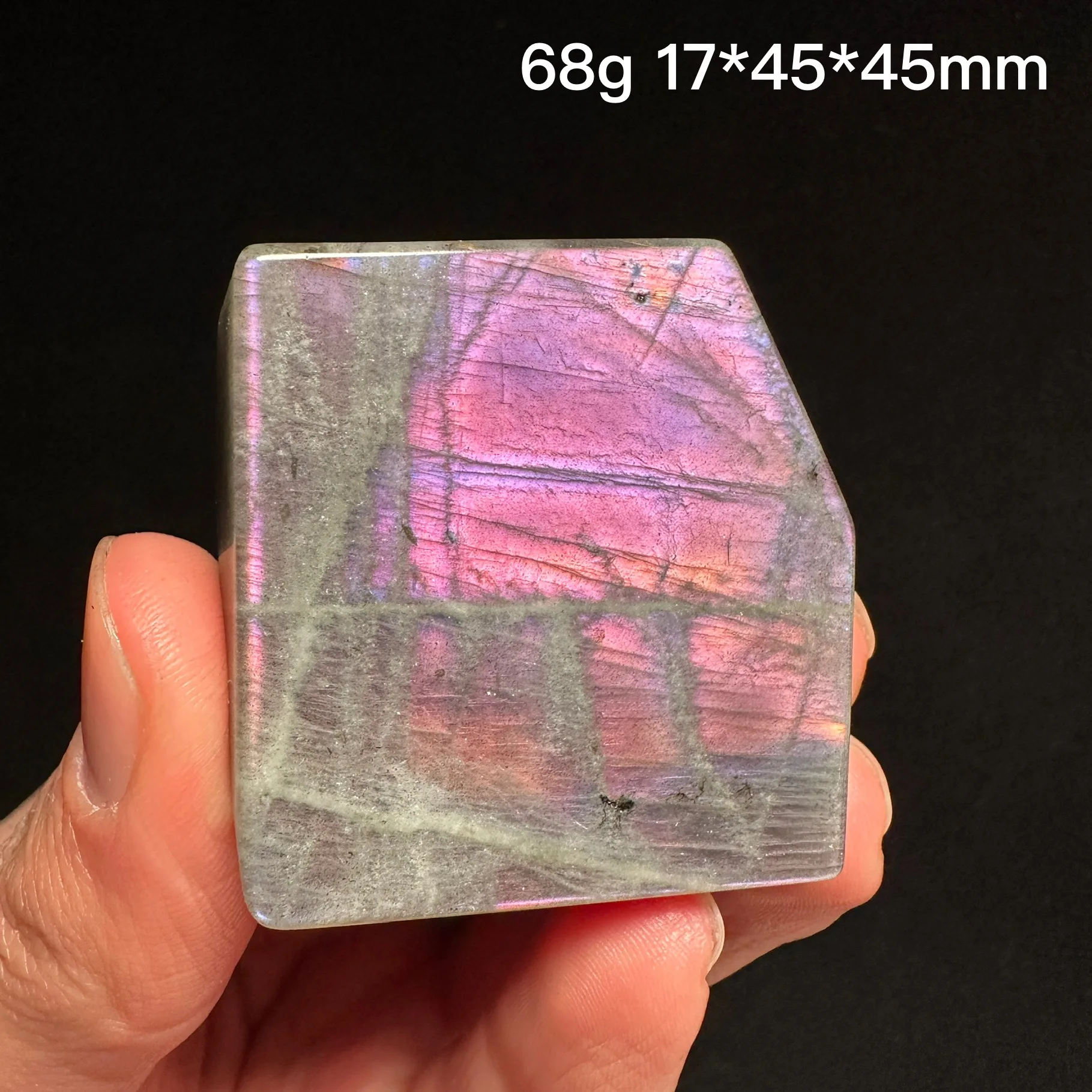 High Quality Natural Crystal Healing Purple Labradorite Slab Slice Home Decorations Mineral Energy Gift Desk Ore Craft Crystals