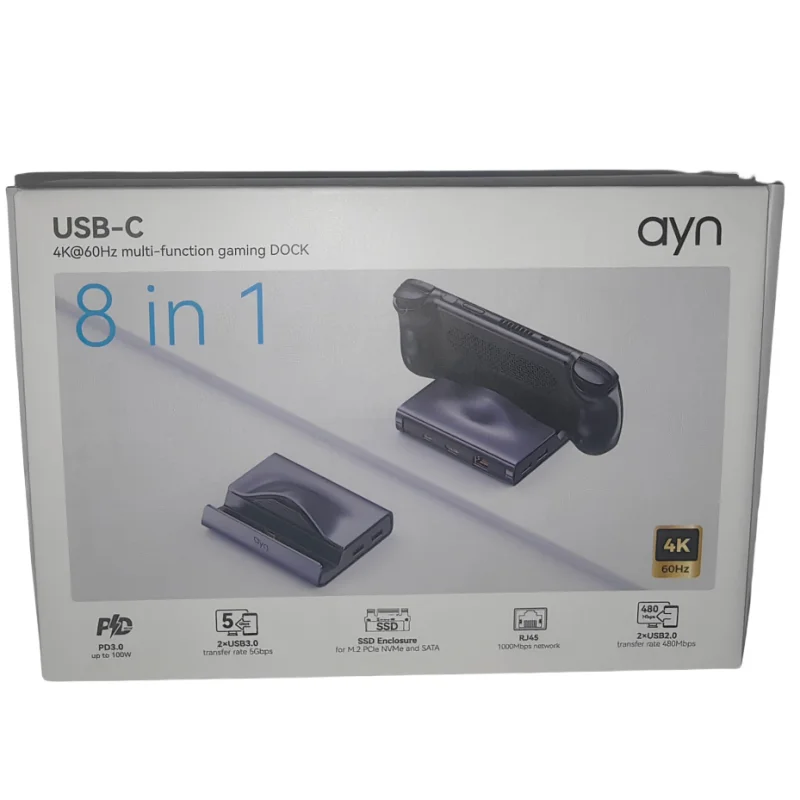 محطة قاعدة البوابة الرسمية Ayn Odin 2 لـ Odin 2/Odin 2 وحدة تحكم صغيرة متعددة الوظائف محطة إرساء الألعاب قاعدة شحن