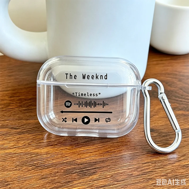 Singer The Weeknd Protective Case for Airpods Pro2/3 Music Code Starboy The Hills Timeless Case for AirPods 4/3/2/1 Fans Gifts