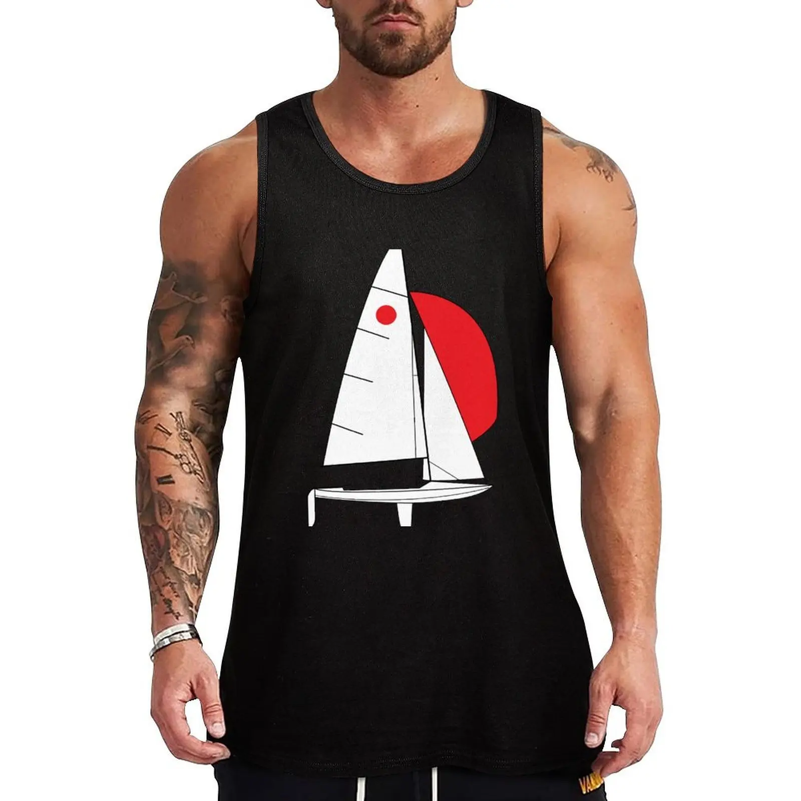 

Fireball Sailboat Tank Top t-shirt for men Men's gym t-shirts Top summer