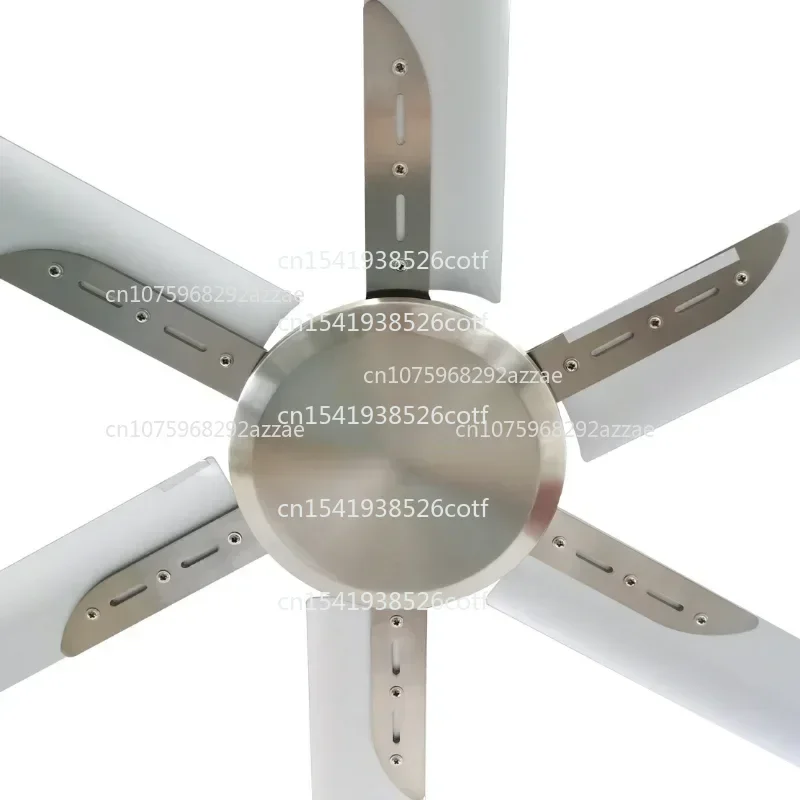 Grand Ventilateur De Plafond Industriel De 120 Pouces, 6 Pales En Aluminium, Moteur À Courant Continu, Grand Ventilateur