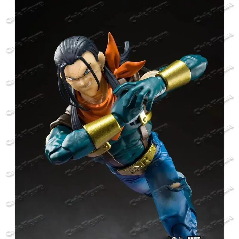

In Stock Original BANDAI Dragon Ball GT S.H.Figuarts SHF Super Android 17 PVC Anime Action Figure Collectible Gift