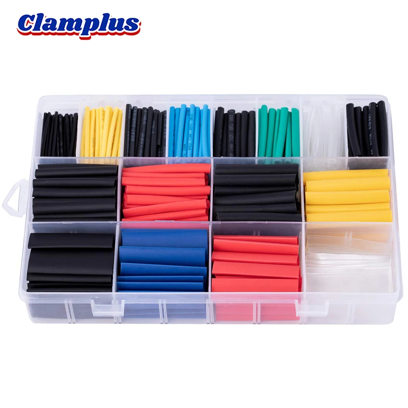 

580pcs Insulation Tubes Shrink Wrap Assortment environmental protection flame retardan Tube Heat Shrink Tubing in Storage Box