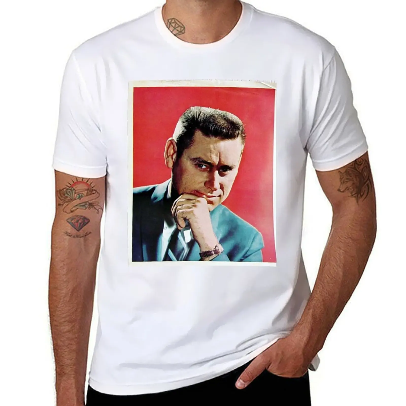 

George Jones, Honky Tonk T-Shirt cotton t shirt man man t shirt cotton funny t shirts cotton T-Shirt