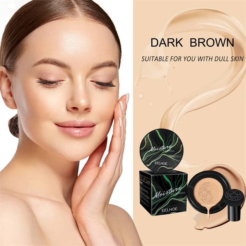 New Mushroom Head Air Cushion CC Cream Natural Moisturizing Foundation Concealer Whitening Oil-control Makeup Cosmetics BB Cream