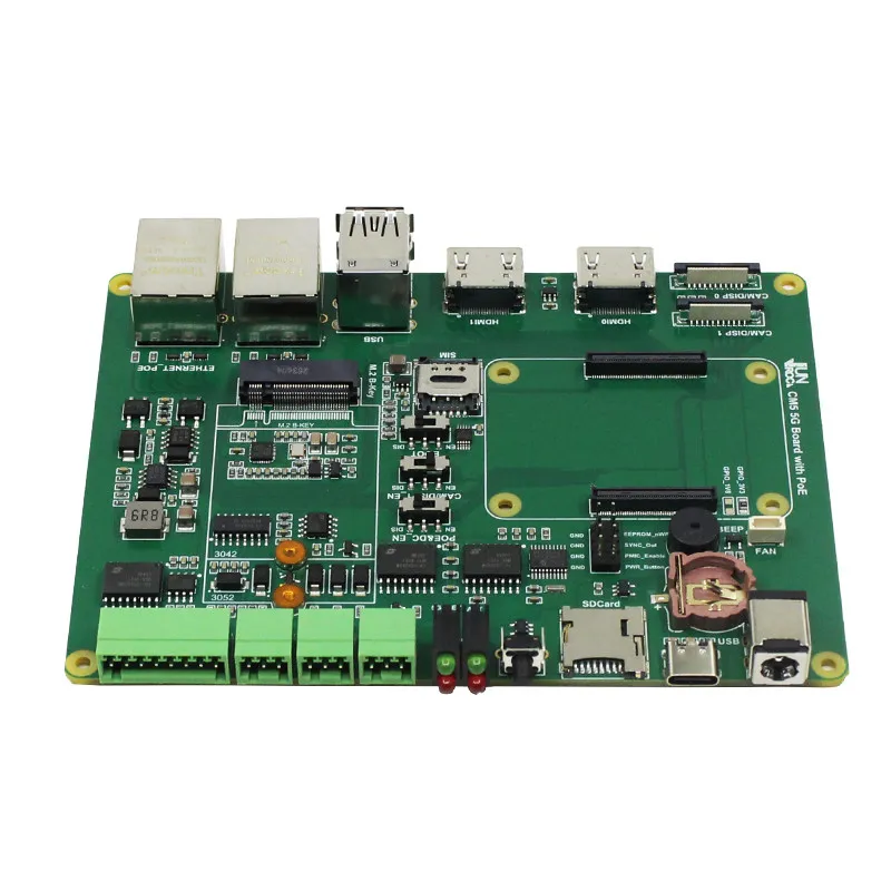 Raspberry Pi Compute Module 5 IO Carrier Board CAN RS485 RS232 5G Communication Expansion Board