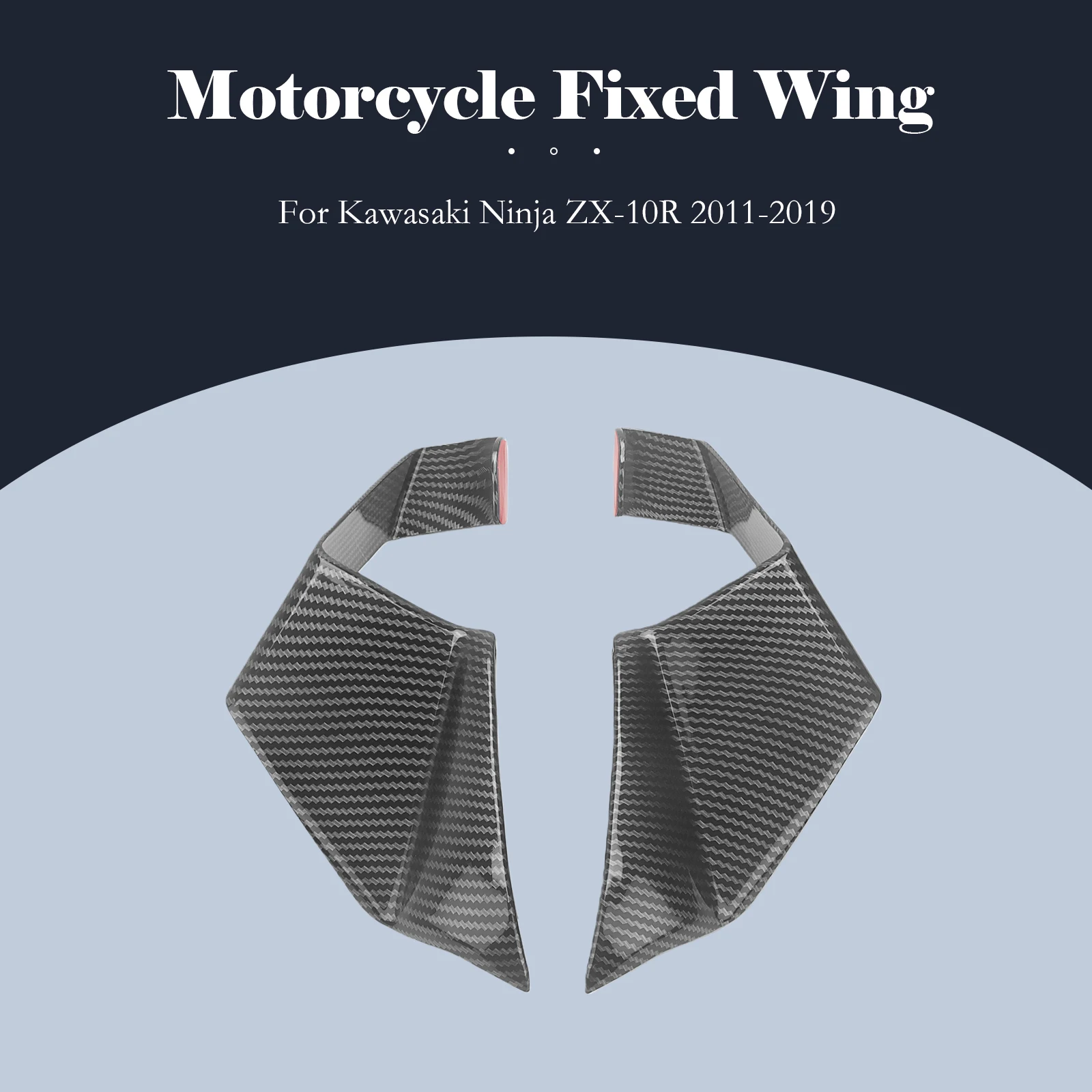 

For Kawasaki Ninja ZX10R ZX-10R 2011-2019 2012 2013 2014 2015 ZX 10R Motorcycle Winglets Aerodynamic Side Wings Spoiler Fairing