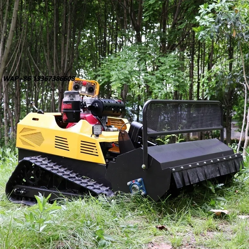 Remote Control Robot Lawn Mower Crawler Tracked Zero Turn CE EPA Certified Automatic Grass Cutting Machine