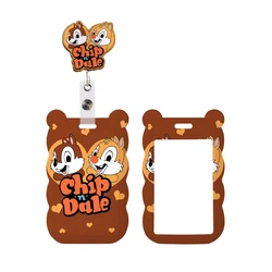 Cute Disney Chip & Dale Lanyards Keychain Cute Badge Holder ID Credit Card Pass Hang Rope Lanyard for Keys Accessories Gifts