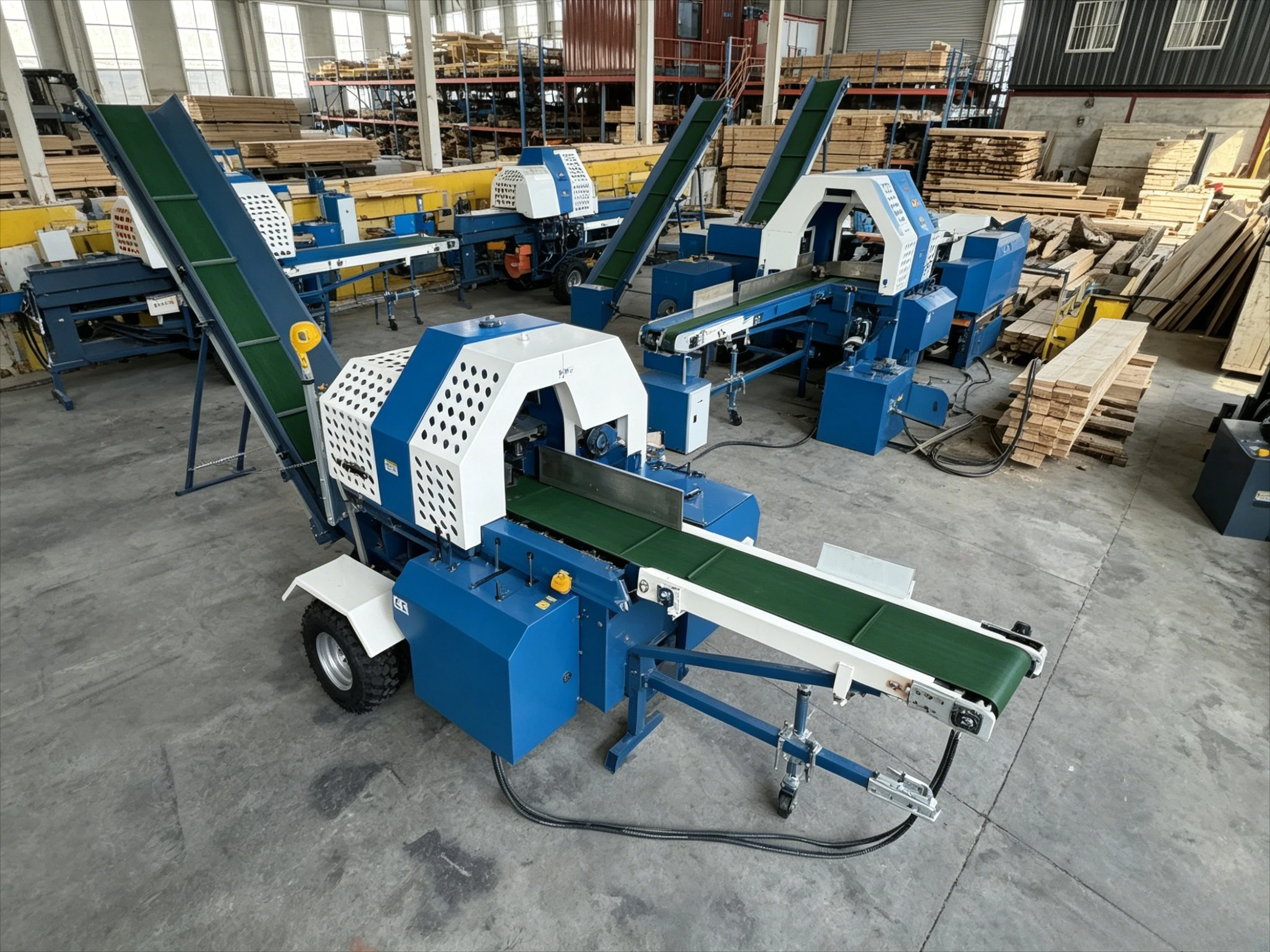 CE 30 Ton Diesel Hydraulic Automatic Wood Cutting Processor Machine Wood Log Splitter Saw Machines for Wood Processing Custom
