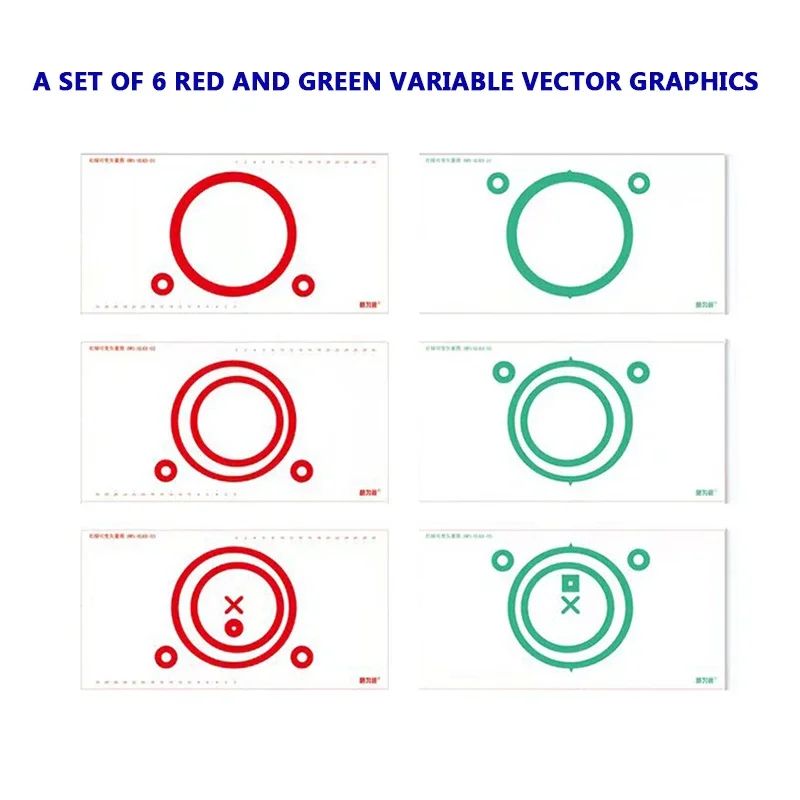 Red Green Variable Vector Visual Function Fusion Set for Stereo Vision Training Exotropia Esotropia Correction Phoria Fixation