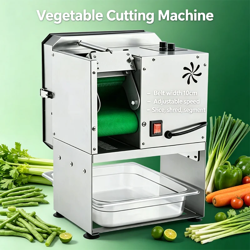 Commercial Small Desktop Multi-Function Vegetable Cutting Machine Slicer Shredder Cutter For Garlic Scapes Celery Carrot