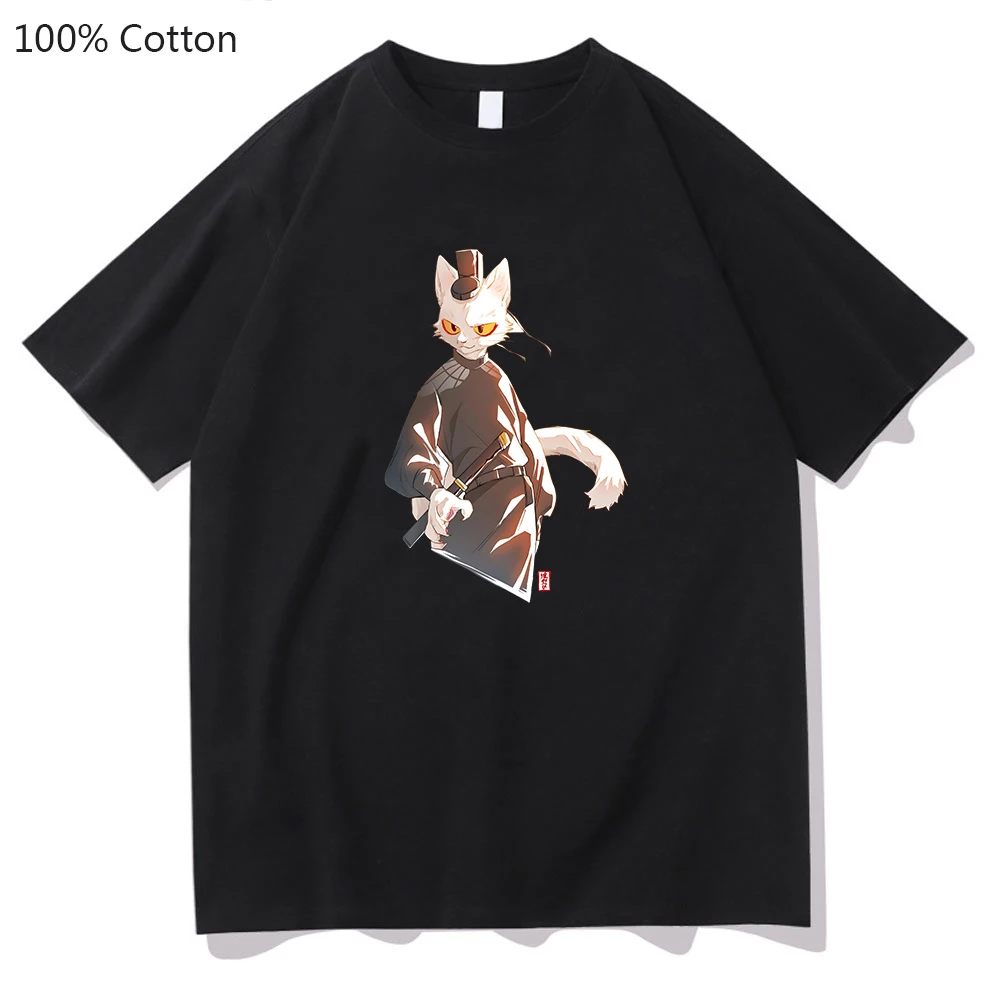 Log of Dali Temple Li Bing Shaoqing Cat Oversized T-shirt Men/women Hot Anime Summer Tees High Quality 100% Cotton Tshirts Print