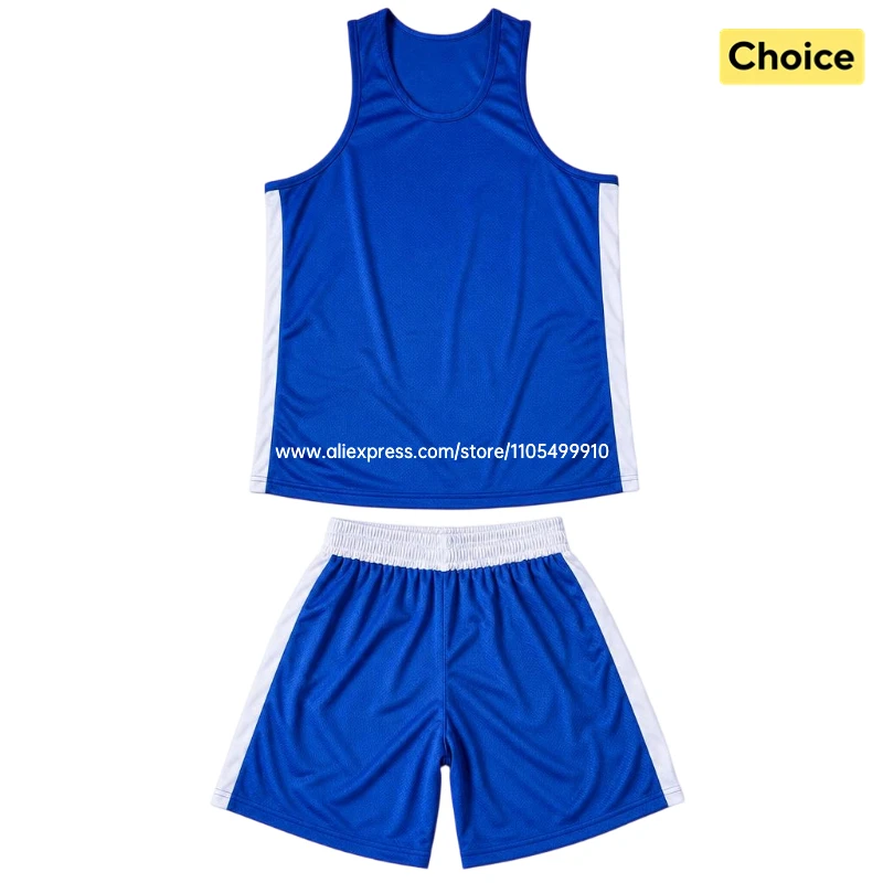 Muay Thai Shorts-Shirt-Set, atmungsaktive Boxshorts für Männer, Frauen, Kinder, Sanda, Wushu, Kungfu, Uniform, Kampfsport, MMA, Trainingskleidung