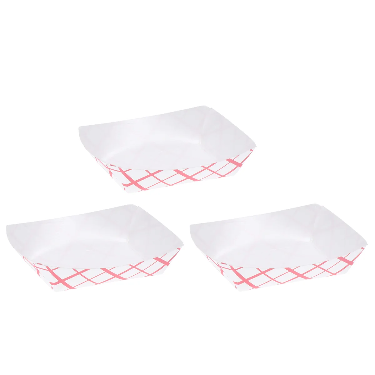 

50 Pcs Food Grade Packaging Boxes Disposable Paper Trays For Snacks Popcorn Chips Cookies Cake Fried Shape Oil