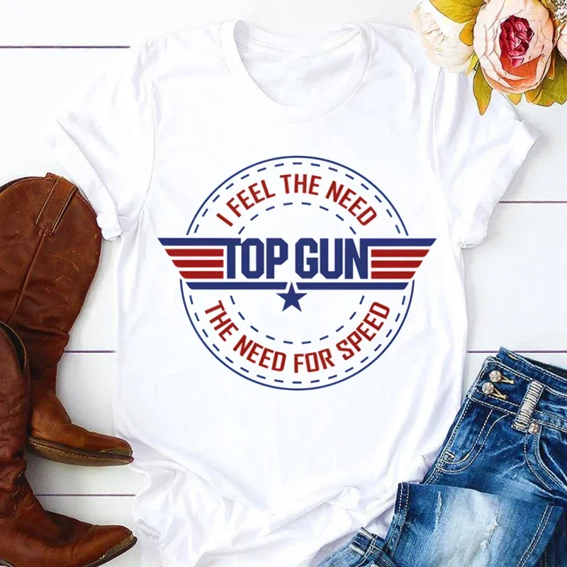 Top Gun Maverick Goose  T Shirt Girl Harajuku Korean Style Graphic Tops Kawaii Female T-shirt Drop Ship