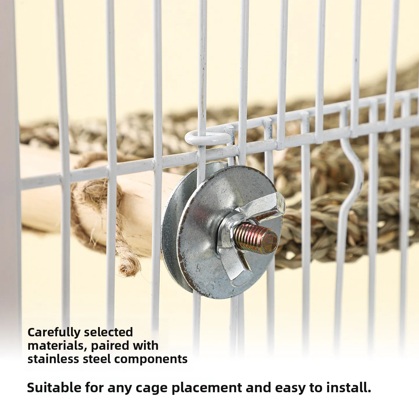 Parrot Straw Rope Platform Tiger Skin Station Pole Biting Climbing Toys Woven Grass Mesh Platform Pet Straw Fast Delivery