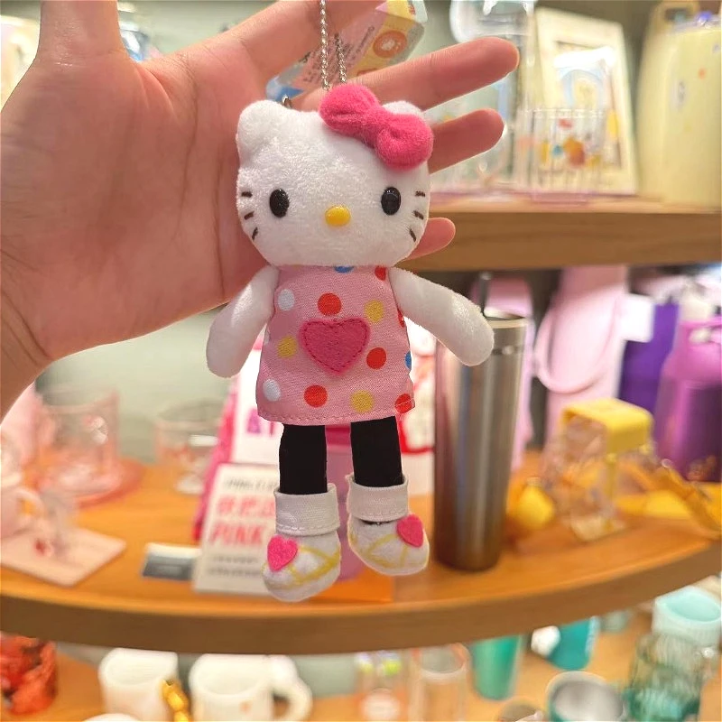 Y2k Sanrios Tas Accessoires Anime Figuur Hello Kitty Sleutelhanger Hanger Schattige Dieren Speelgoed Pop Sleutelhanger Tas Ornamenten Meisjes Geschenken