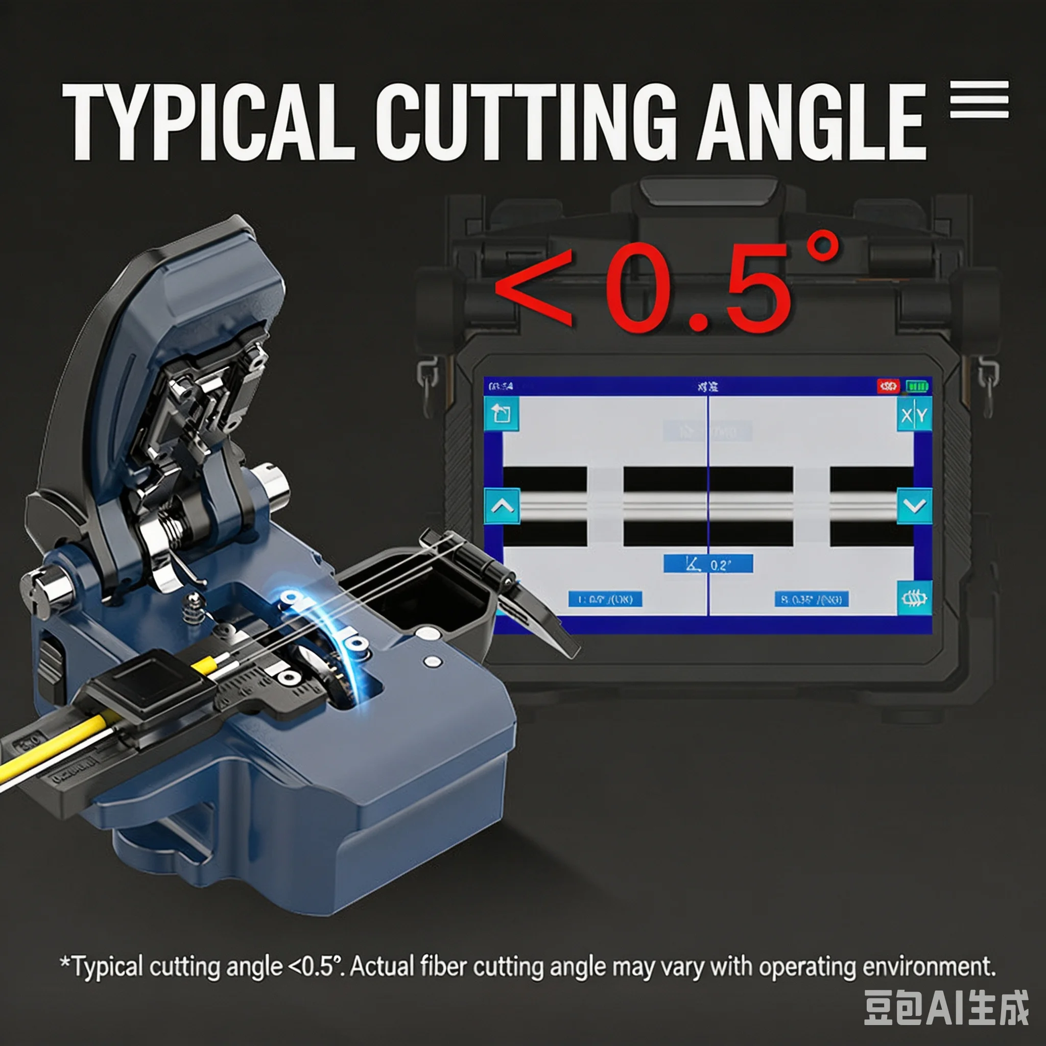 Fiber optic cutting knife KL-33F one-step all metal pressing fiber optic blade high-precision fully automatic cutting knife