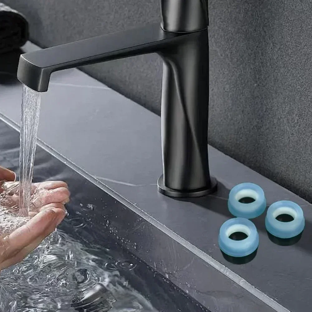 10pcs Valve Core Silicone Seal Core Bench Leak Ring Practical Hardware Accessories 17*6.5MM Toilet Angle Valves Sealing Ring