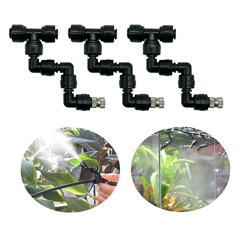 New Watering Spray Nozzle 360 Degree Sprinkler Terrarium Misting Spray Head Garden Greenhouse Irrigation Connector Sprinkler 1pc