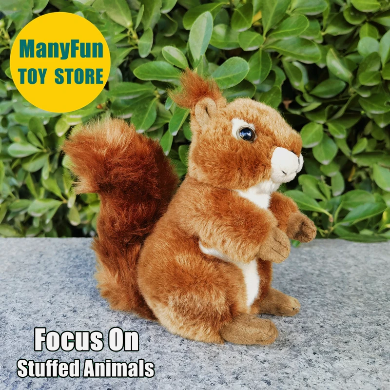 Realistic Squirrel Plush Toy High Fidelity Cute Chipmunk Plushie Tamias Peluche Lifelike Stuffed Animal Simulation Doll Toys