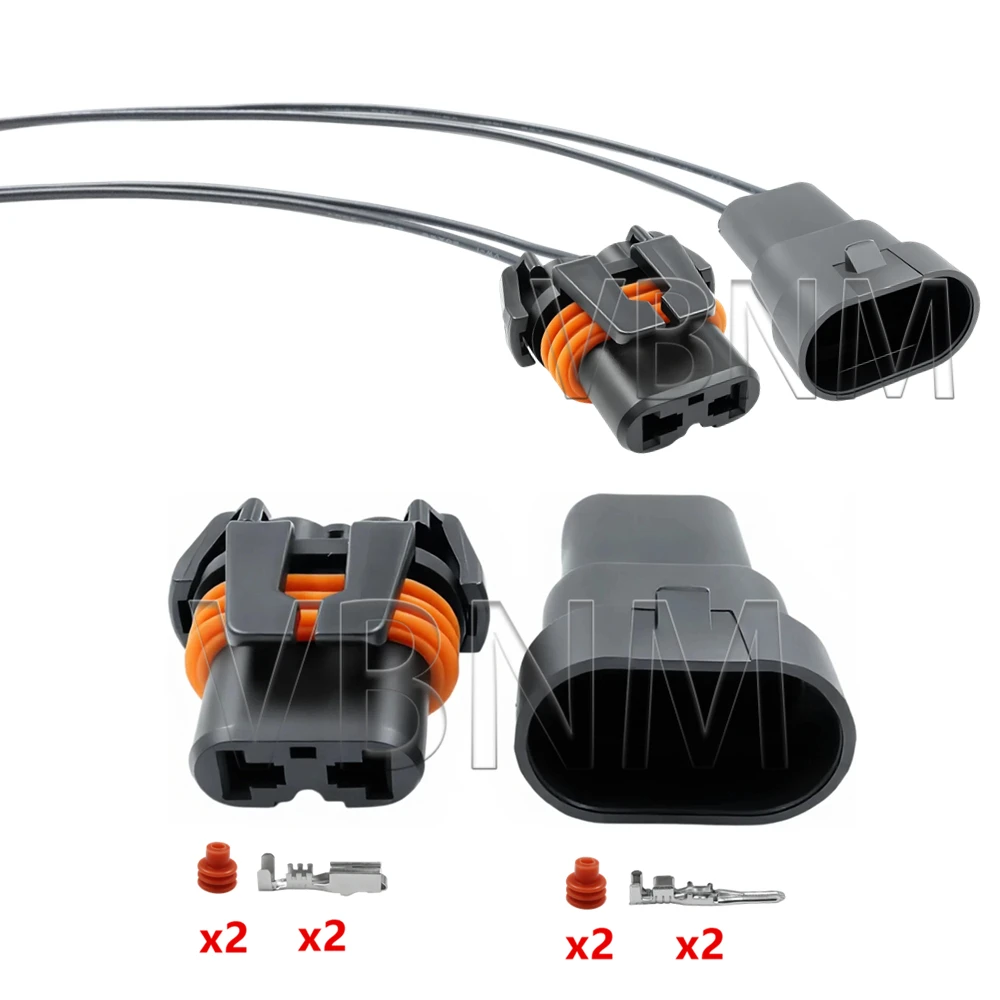 2 Pin DJ9006 9006 12059183 12059181  Headlight HID Wire Socket AC Assembly Square Light Fog Lamp Connector For Cars Auto Toyota
