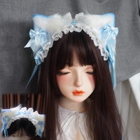 2025 New Hot Cat Ear Hair Hairband Cute Girl Hair Accessory Lolita Comic Con Bow Headpiece Animal Ear Clip