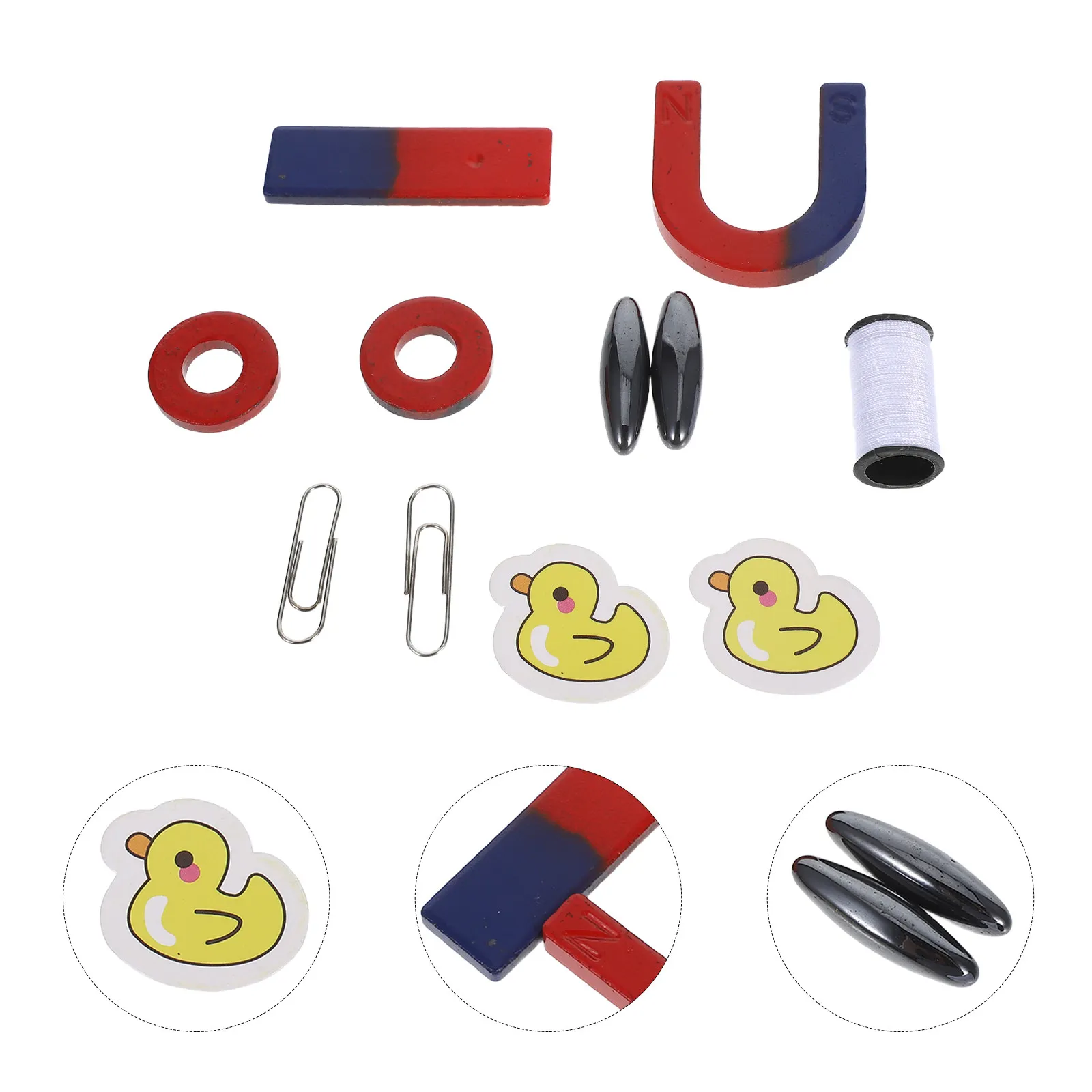 

1 Set Magnet Set Physics Experiment Educational Science Kit Classroom Magnets School Experiments Physical Science Materials