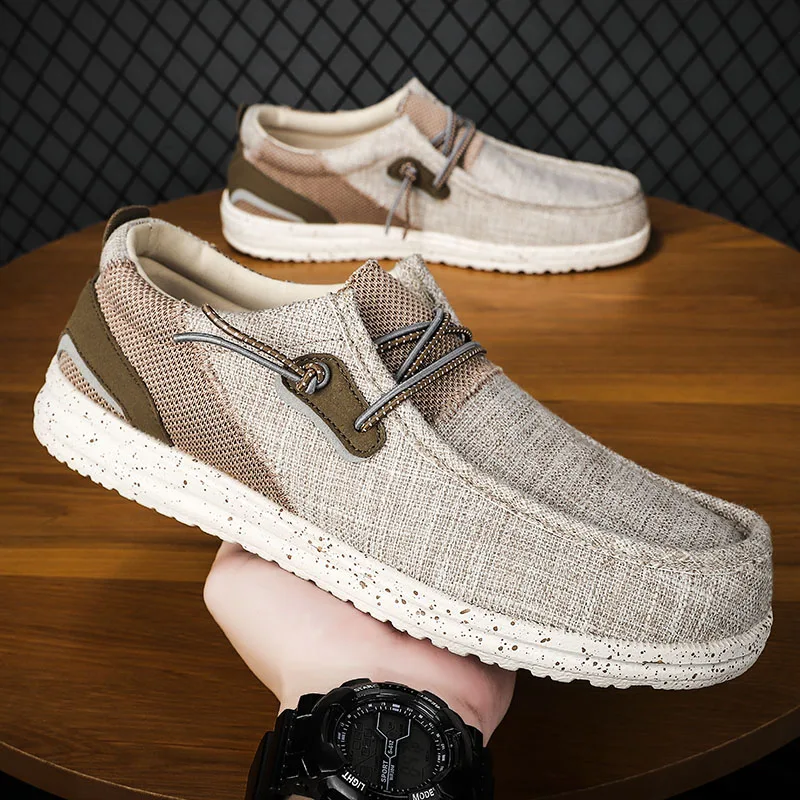 Autumn Men Casual Canvas Espadrilles Shoes 2023 Fashion Alpargatas Hombre Espadrille Comfortable Breathable Lightweight Big Size