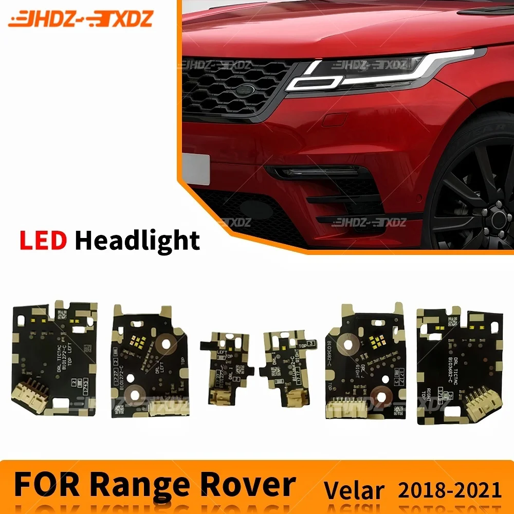 

Bright White DRL LED Boards Angel Eye For Range Rover Velar 2018-2021 Headlight Daytime Running Light Chip Module B101682-C