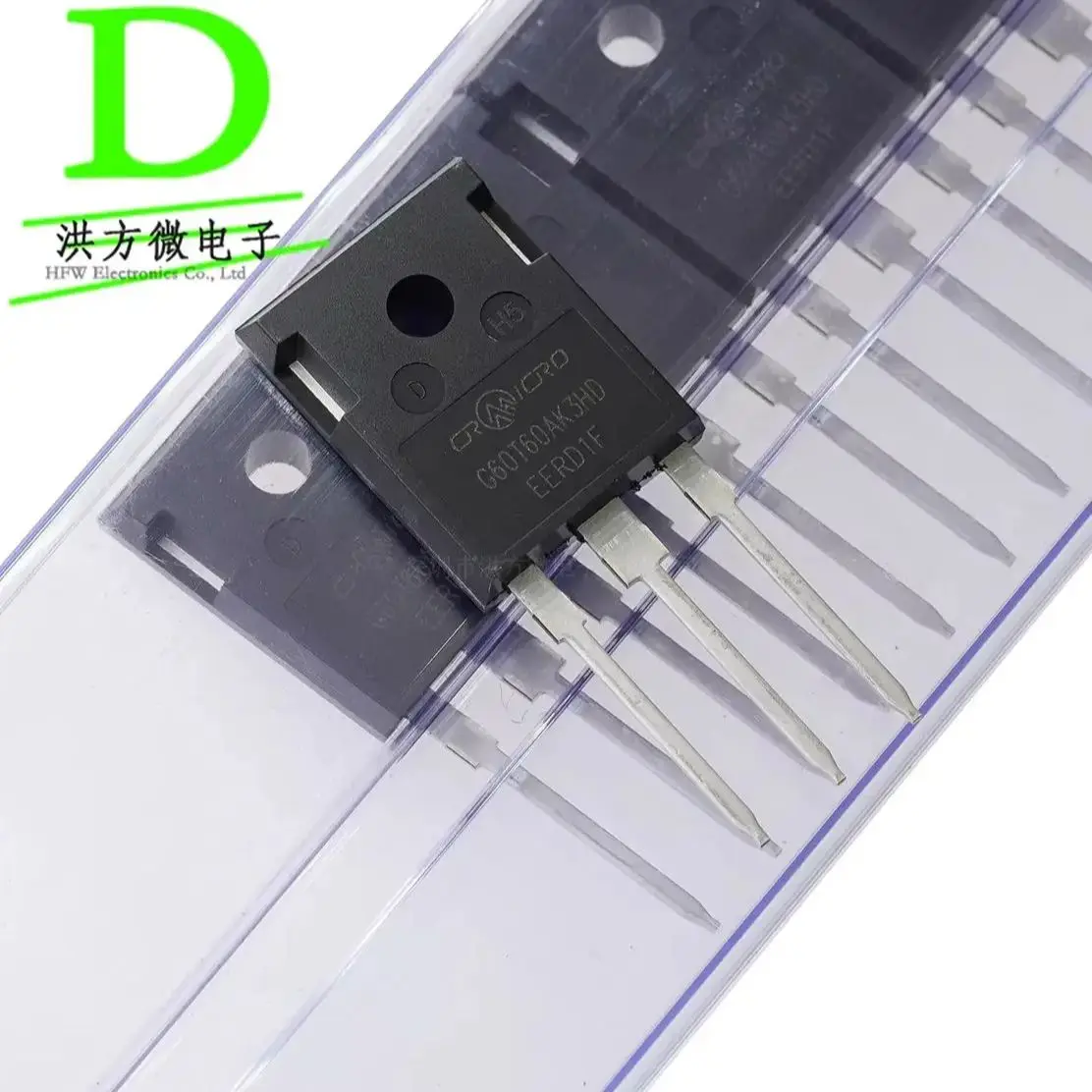 2PCS G60T60AK3HD NEW Original CRMICRO brand MOSFET IGBT CRG60T60AK3HD TO-247 600V 60A TO247 483W Insulated Gate BJT