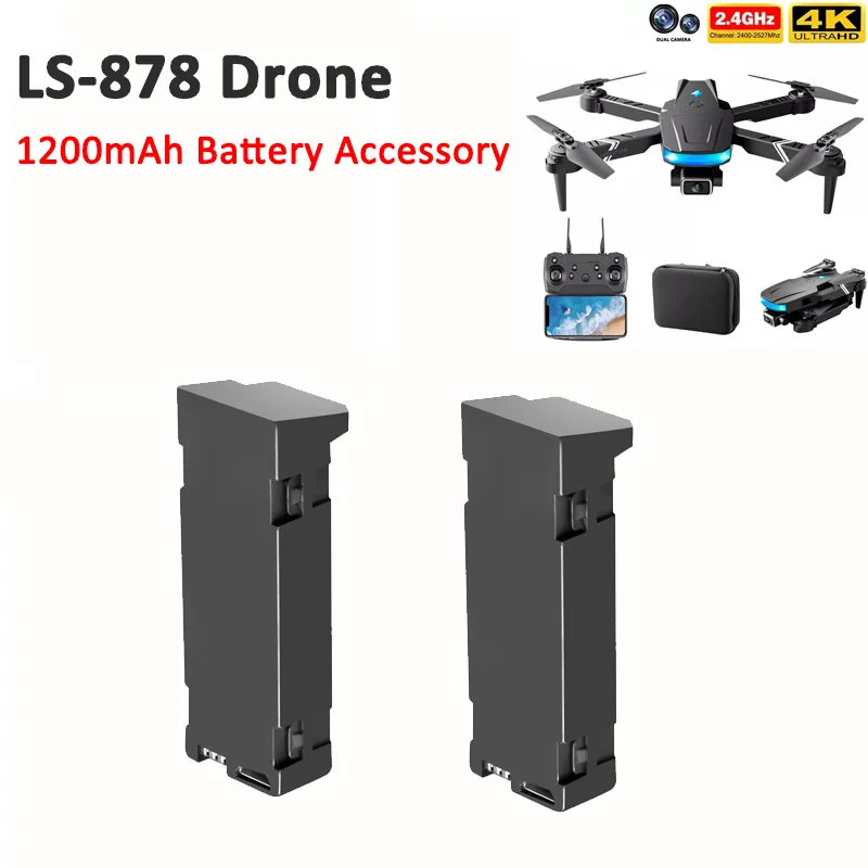 

LSRC 878 LS-878 Mini Drone оригинальный аксессуар 3,7 V 1200MAH батарея Запасная часть