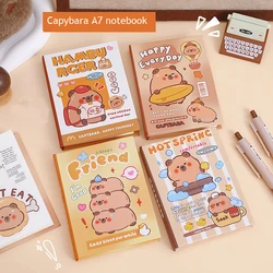 80page Capybara A7 Notebook Kawaii Pocket Book School Notebook Agenda Weekly Planner Diary Sketchbook Back To School Supplies