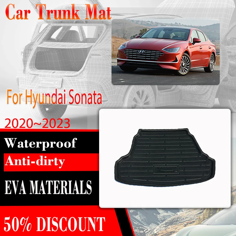 

Car Boot Mat For Hyundai Sonata DN8 2020 2021 2022 2023 Waterproof Trunk Storage Pad Rear Trunk Mats Carpet Rug Auto Accessories