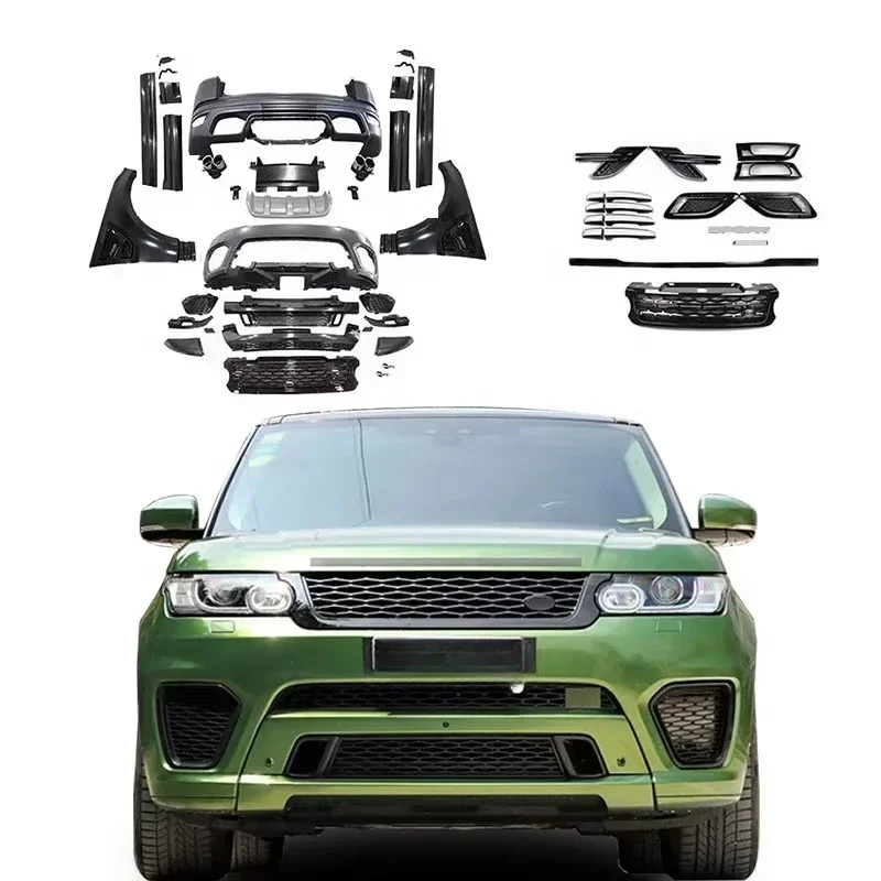 Car Bumper Genuine Auto Pats Ukiss Body Kit Full Set For 14-17 Land Rover Range Rover Sports Modified SVR With Grille Door Panel