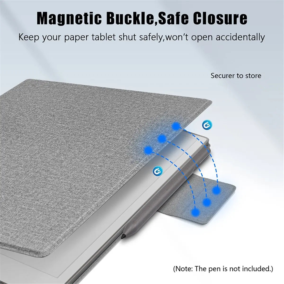 2026 New For Paper Pro Move Cover 7.3In Case EBook Smart Case with Pencil Buckle Auto Sleep/Wake Slim Magnetic A