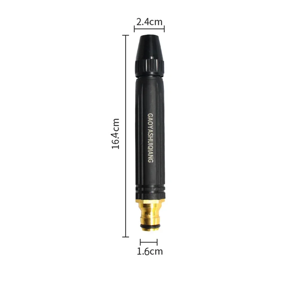 Black Pagoda Pacifier Direct Spray Water Gun Plastic Body Alloy Nozzle High-pressure Water Gun Household Car Wash Garden image 5