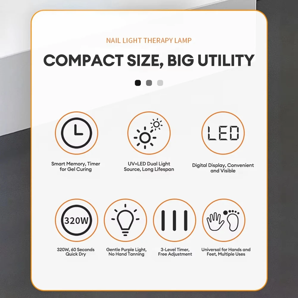 A66I New UV LED Nail Dryer Lamp MINI Nail Light Fast Dry Curing Single Finger Professional Manicure Machine for Gel Polish