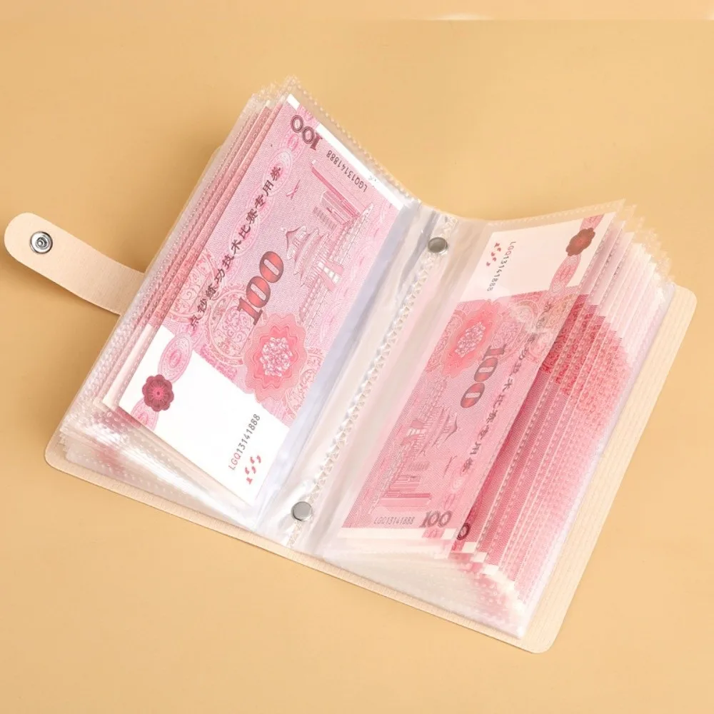 A6 Button Notebook for Money Anti-splash Water Daily Plan Cash Budget Ledger Diary Notepad Time Organizer Leather Savings Book - view 3