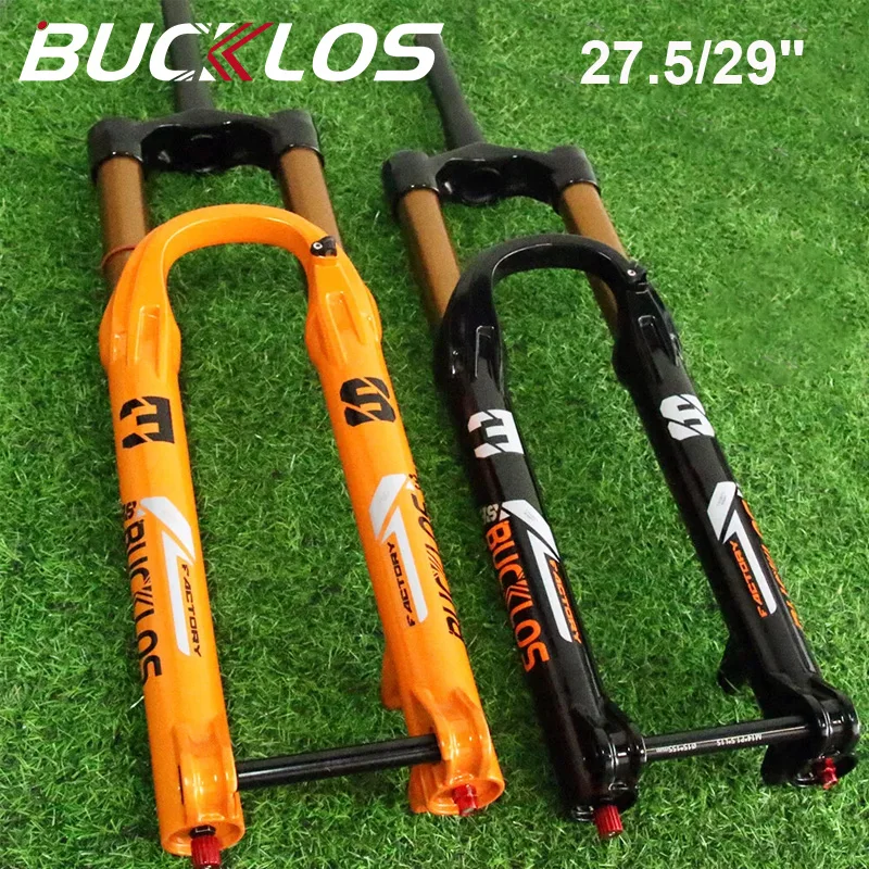 

BUCKLOS 27.5/29 Inch MTB Bike Air Suspension Fork Rebound Damping E-bike Front Fork Manual Lockout 38mm Travel Tube Bicycle Fork