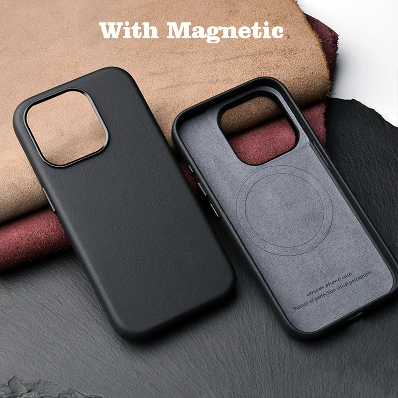 Italian Nappa Leather Case For iPhone 15 14 13 12 Pro promax Luxury Real Skin Phone Back Cover For Apple iPhone 15 Pro Handmade