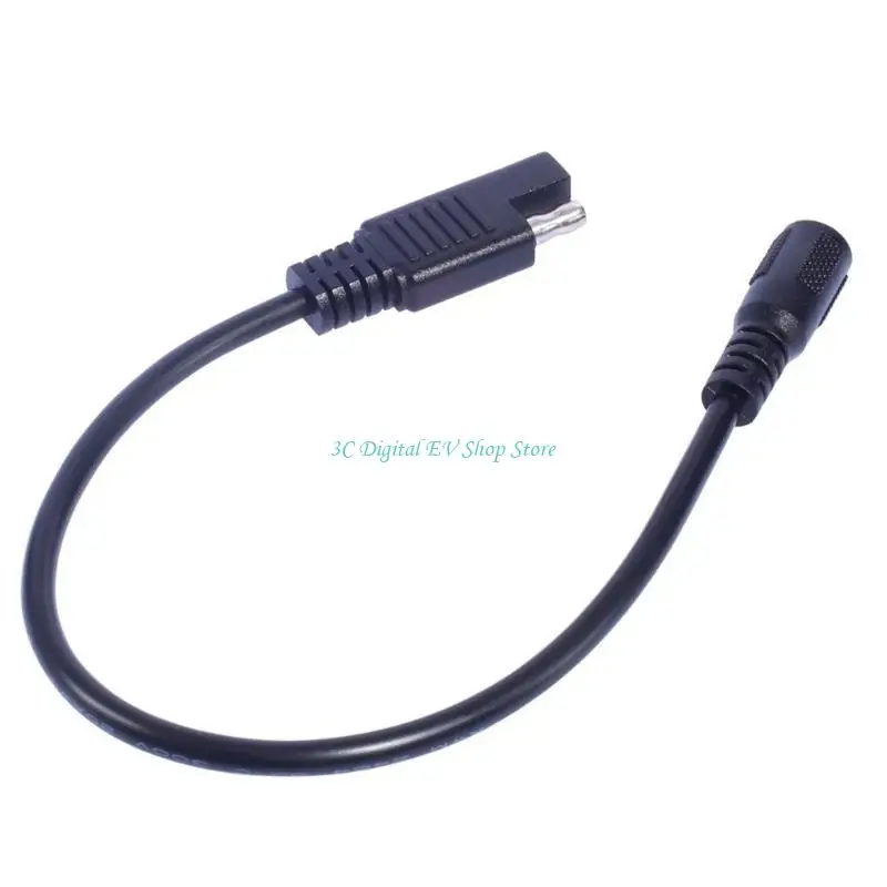 E74D Versatile Power Adapter Cord 5.5x2.1mm Female to SAE Male Plug Converter Cable