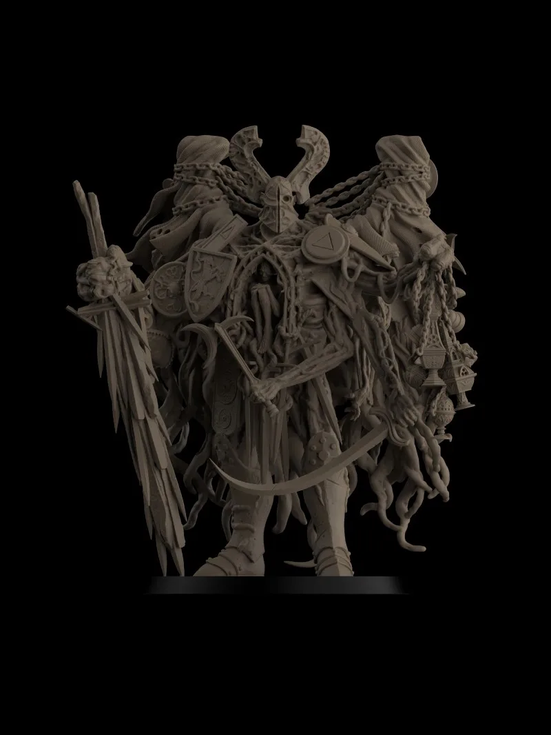 

Фигурки Dnd Miniatures 3d-печать [Семиголовый змеевидный двор] Йелк, адский рыцарь, Бласфомия Свята Тренч Крестоносер, шахматная модель